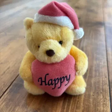 디즈니 푸우 산타 모자 봉제 인형