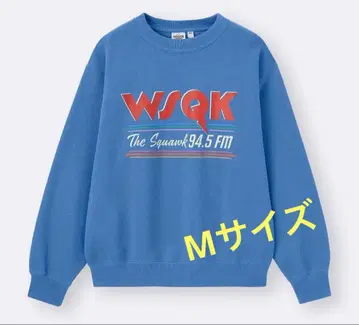 GU 헤비 웨이트 맨투맨 풀오버 기묘한 이야기 M 파랑