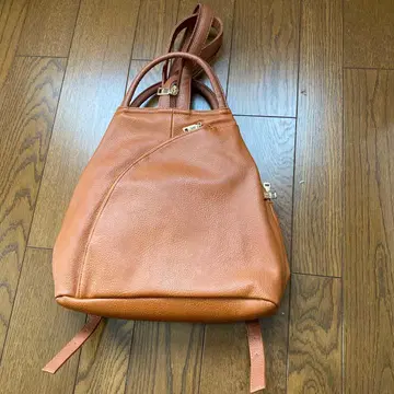 GUSCIO 가죽 백팩 브라운