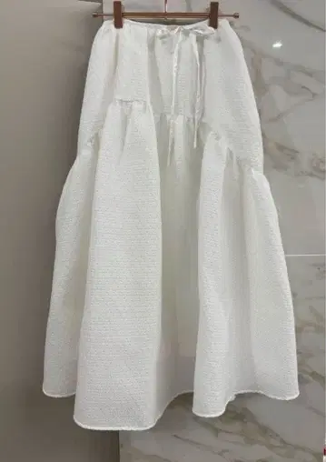 Bluelea 블루레아 자카드 스커트 36 화이트