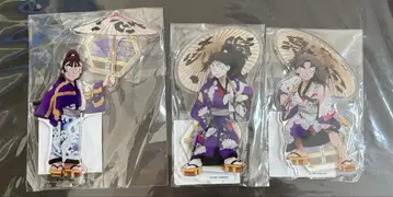 닌타마 란타로 극락탕 아크릴 스탠드 쿠쿠치 오하마 타케야 3종 세트