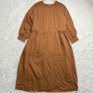 2021년 모델 TODAYFUL 브라운 긴팔 원피스 개더 38