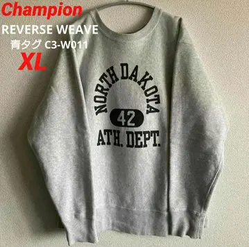 챔피온 파랑 택 리버스 위브 아치 로고 아메카지