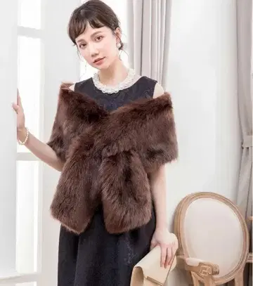 [택 포함 새상품] 대형 퍼스트올 퍼 볼레로