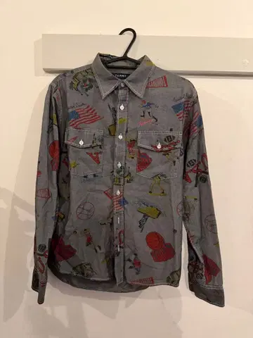 TOMMY 데님 긴팔 셔츠 M 사이즈