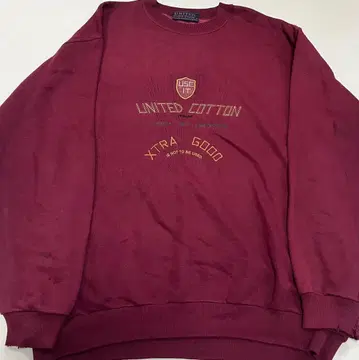 UNITED COTTON 버건디 트레이닝복 XL