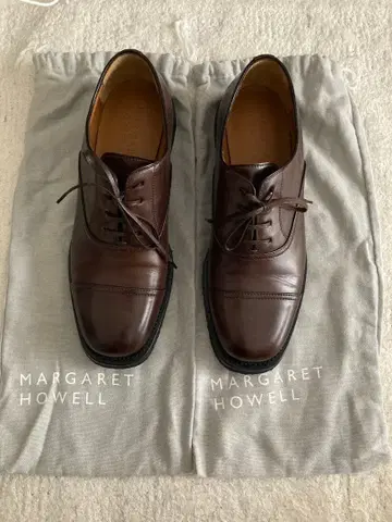 MARGARET HOWELL 브라운 레이스업 슈즈