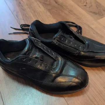 미즈노 블랙 비즈니스 스니커즈 지퍼 달린 설명서를 읽어주세요