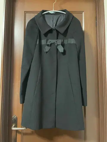 띠어리 theory 리본 코트 블랙 S 사이즈