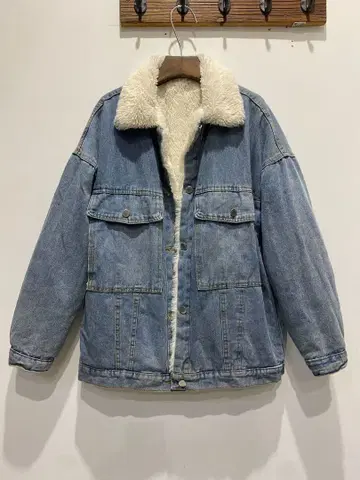 보아 라이트 블루 데님 자켓