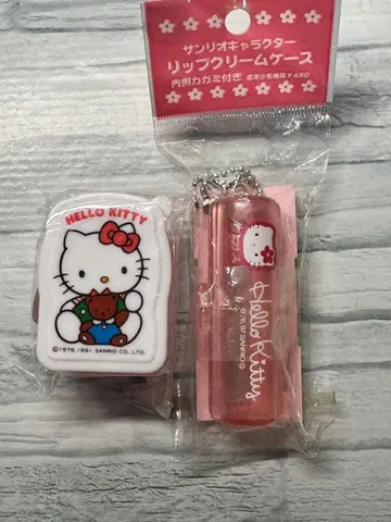 키티 1997 립 크림 케이스 1991 씰 용기 소품함