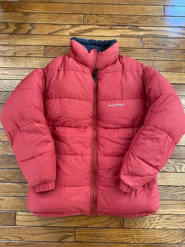 mont-bell 빨간색 다운 자켓 S