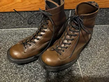 junhashimoto 준하모토 백 지퍼 부츠 40 밀리터리