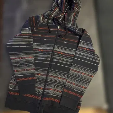 HYSTERIC 스트라이프 프리 후드티