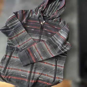 HYSTERIC 스트라이프 프리 후드티