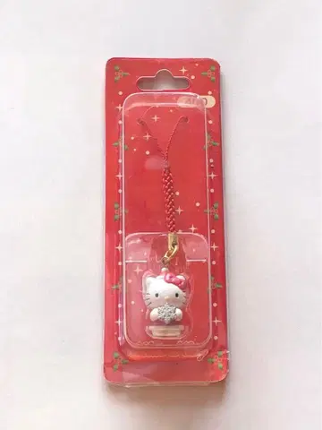 크리스마스 눈꽃송이 헬로키티 끈 장식 케이스 포함 2002년