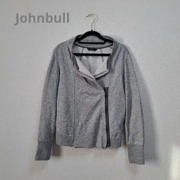 Johnbull 라이더풍 맨투맨 지퍼 그레이 프리 사이즈