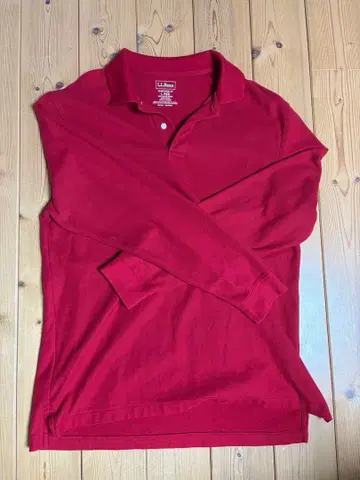 L.L.Bean 피케 셔츠 L.REG 빨간색 네이비 2벌