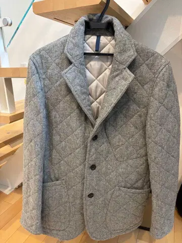 KATHARINE HAMNETT 그레이 퀼팅 자켓