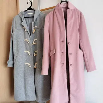롱 코트 M 사이즈 더플 코트 2벌 여성용