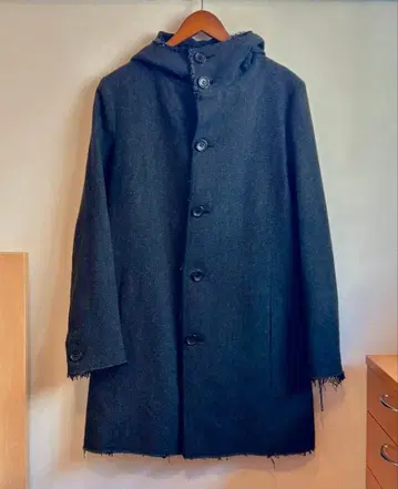 SHELLAC 후드 부착 코트 L 다크 그레이