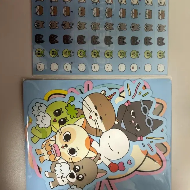 쁘넥도 엽서세트, 스티커, 응원봉 스크랩 파츠 세트