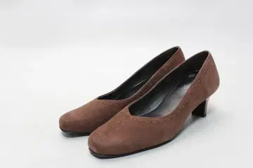 새상품 워터 마사지 천연 가죽 스티치 펌프스(22.5cm)/231