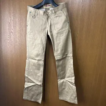 LIVERTINE 베이지 플레어 치노 팬츠