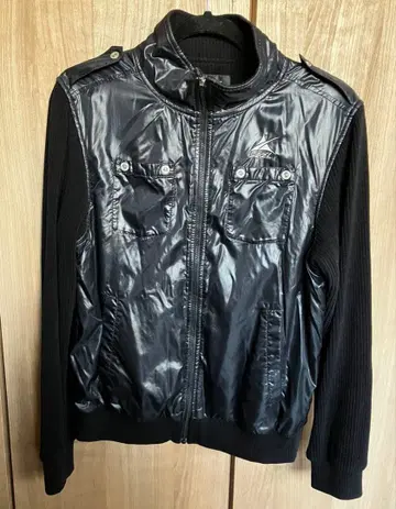 AXEL 츠루야 골프 블랙 나일론 블루종