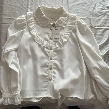 evelyn 프릴 달린 화이트 셔츠