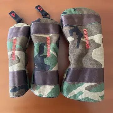 BRIEFING 카모플라쥬 골프헤드커버 3개 세트