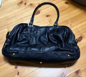 블랙 가죽 토트백 F.CLIO