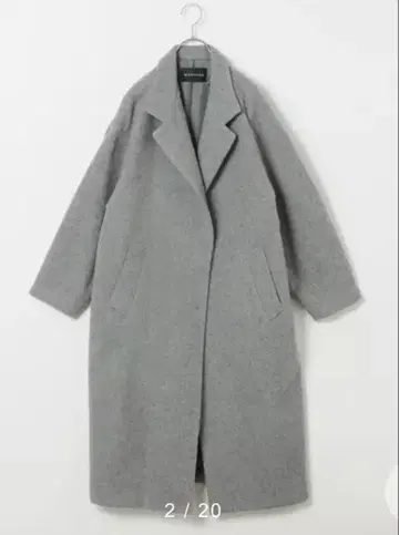 미즈이로 인드 LEE 별주 스탠드 카라 울 코트 일본제 24AW