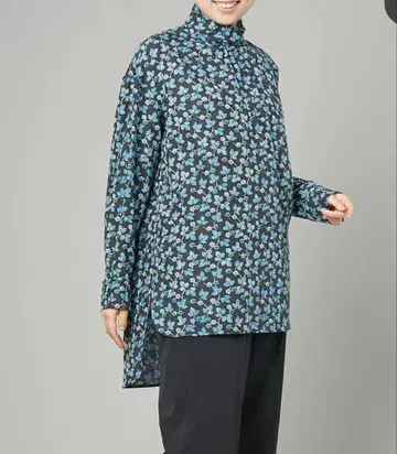택 포함 새상품 SOULEIADO 꽃무늬 블라우스 긴팔 셔츠 오버 셔츠
