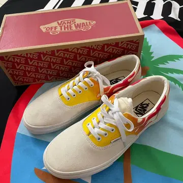 새상품 Vans era WHITE / FLAME