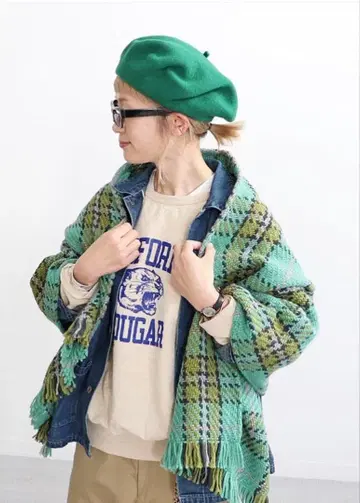 John branigan 존브라니건 체크 대형 스톨 머플러