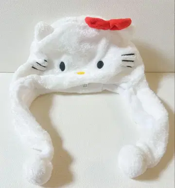 [ 새상품 ] 산리오 헬로키티 모자 퍼 모자 USJ 퓨로랜드