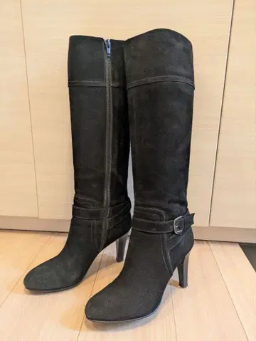 다이애나 스웨이드 롱 부츠 벨트 포함