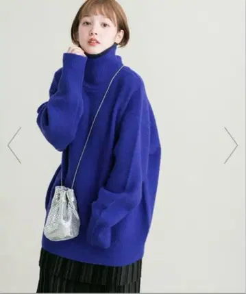 리버서블 하이넥 오버 니트 KBF