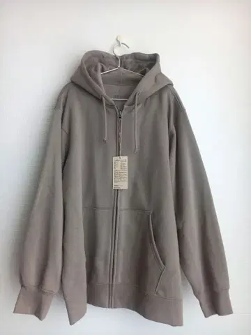미사용 새상품 무인양품 풀 집업 후드티 MUJI 그레이지