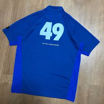 TFW49 모크넥 T셔츠 블루 XL 골프