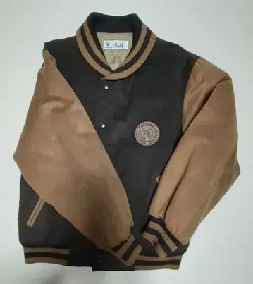 Playboy 바시티 자켓 브라운 블랙