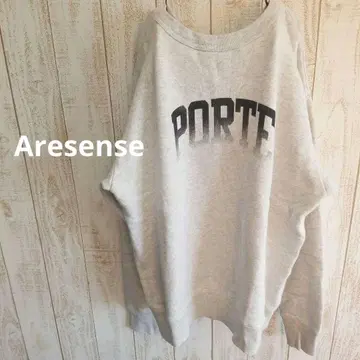 Aresense/아센스 PORTE 피그먼트 다이 로고 맨투맨