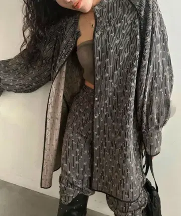 MEDI MATELASSE REVERSIBLE SHIRT ameri