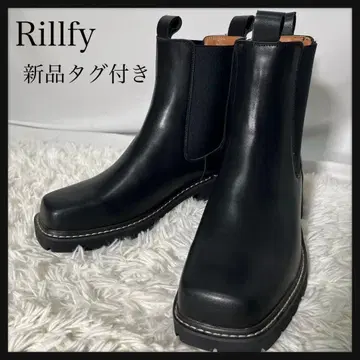 [택 포함 새상품] Rillfy 사이드 고어 부츠 27cm 가죽 블랙