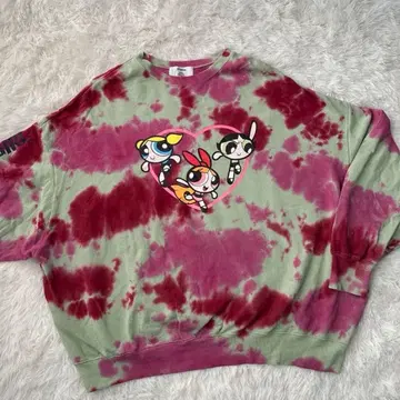 쥬에티 후드티 파워퍼프걸 맨투맨 티셔츠 오버사이즈