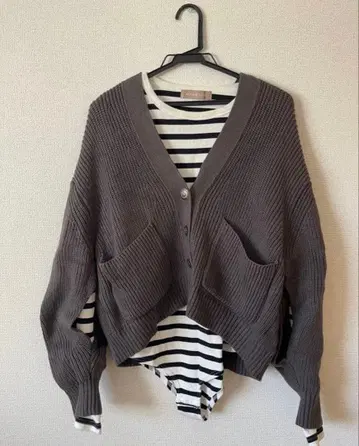 ALEXIA STAM 세트 가디건 바디수트 상의