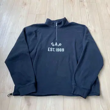 GAP 빈티지 소프트 집업 풀오버 L 사이즈 블랙