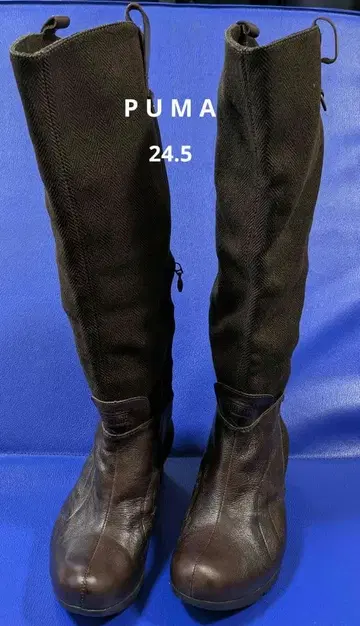 PUMA 미사용 여성용 부츠 24.5 브라운