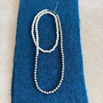 Liesse 펄 & 실버 비즈 목걸이